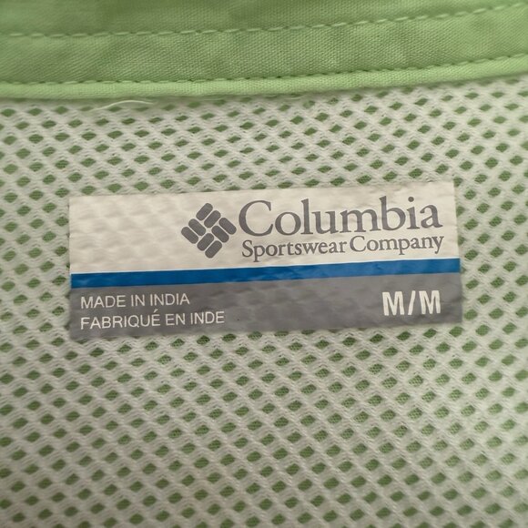 Columbia PFG Fish And Wildlife Research Institute Green Shirt Size Medium - Picture 4 of 8